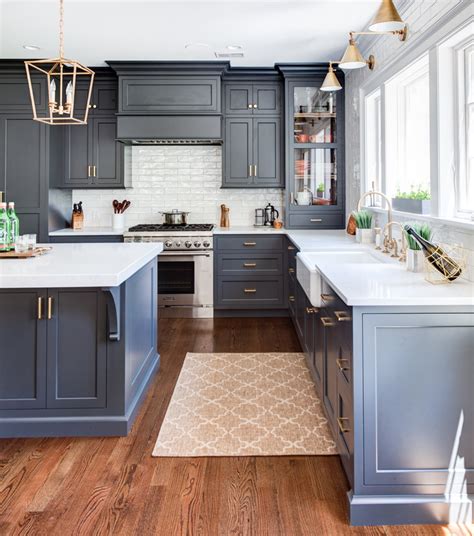 navy style kitchen cabinets